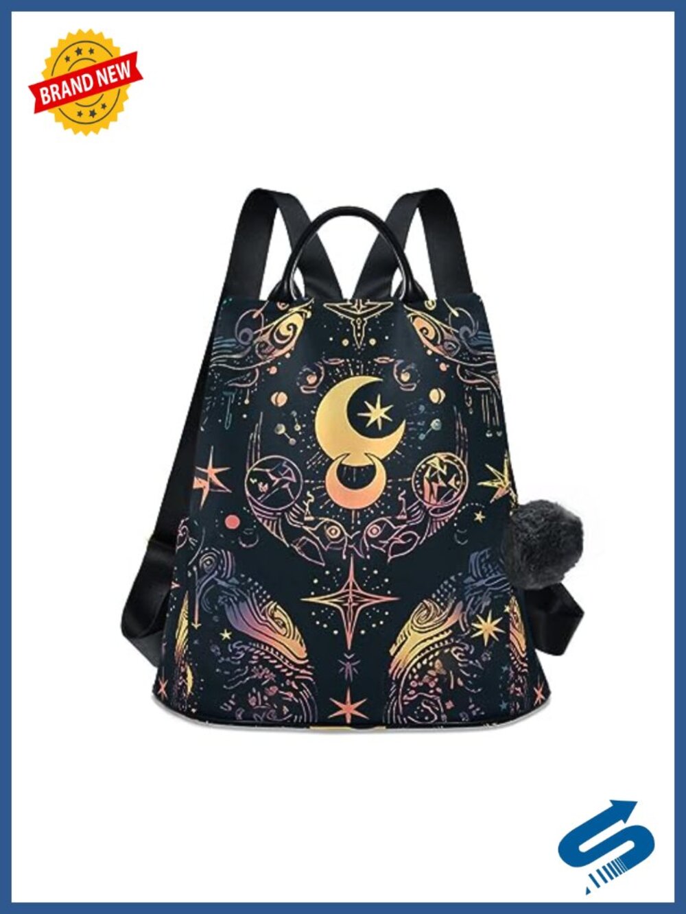 Anti Theft Fashion Backpack Purse 100% Polyester Fits 14 inch Laptop